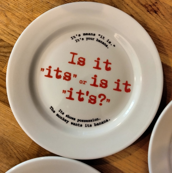 RARE full set! Tuxton GrammarWare 4 piece grammar hammer plate set - Picture 2 of 6